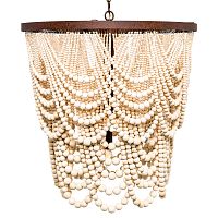 люстра «вандербилт» бусины из древесины нанизанные на нити в Волгограде