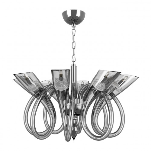 люстра дизайнерская name хром серая в Волгограде