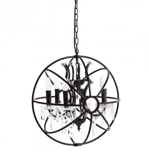 люстра foucault orb crystal vol. viii чёрная, прозрачная в Волгограде