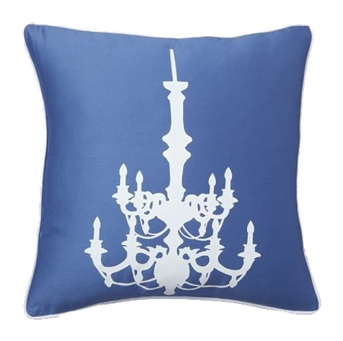 подушка с рисунком канделябра chandelier diamond-blue в Волгограде