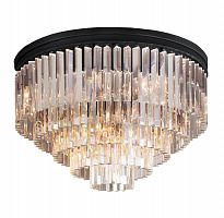 люстра odeon ceiling 80 черное основание, прозрачное стекло в Волгограде