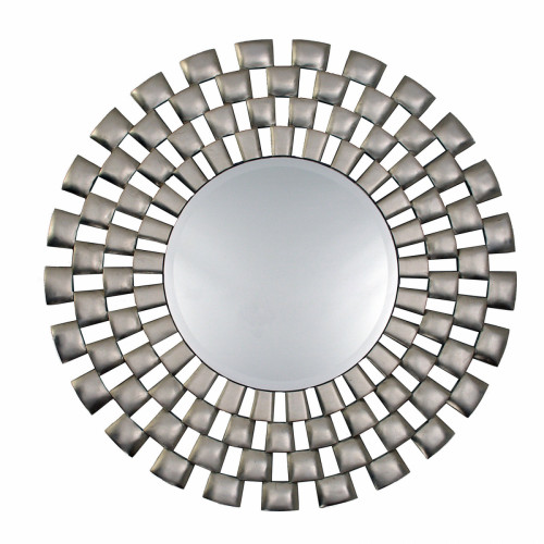 зеркало серебряное круглое большое в геометрической раме laviana в Волгограде