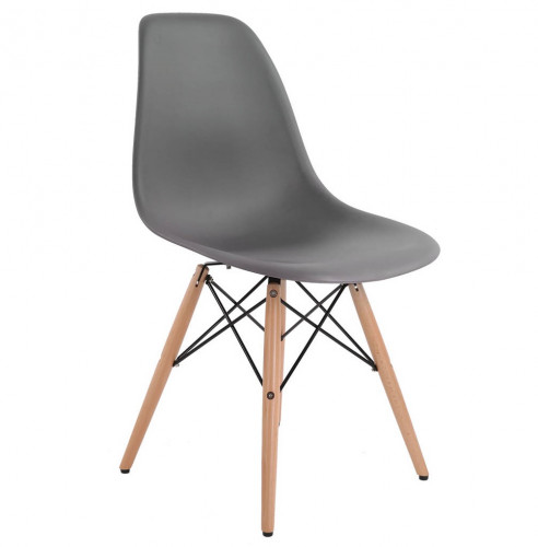 стул деревянный pc-015 серый (eames style) в Волгограде