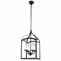 дизайнерская подвесная люстра spot light cage 9500404 черная в Волгограде