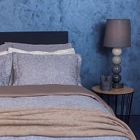 комплект постельного белья decoflux сатин 1.5 спальный versaille grey в Волгограде