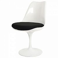 стул eero saarinen style tulip chair черная подушка в Волгограде