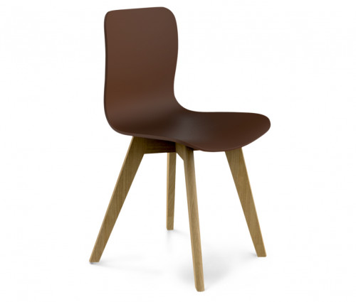 стул dsw коричневый s42 (eames style) в Волгограде