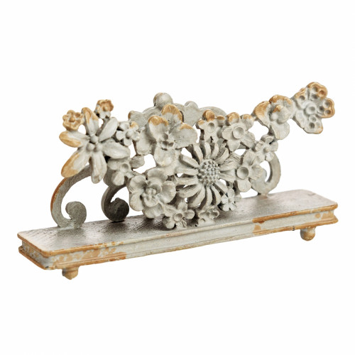 подставка для визиток pewter flower серая в Волгограде