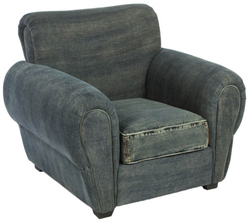 кресло san francisco denim armchair серое в Волгограде