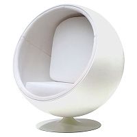 кресло eero ball chair белое в Волгограде