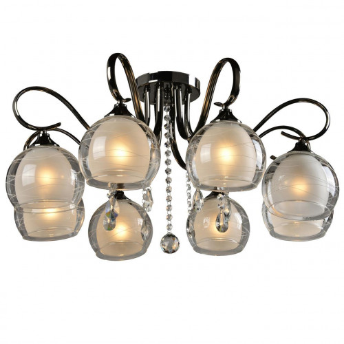 потолочная люстра idlamp merinella 877/8pf-darkchrome в Волгограде