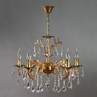 подвесная люстра ambiente granada 2118/5 ab leaf crystal в Волгограде