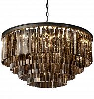 люстра odeon 4 rings smoke черное основание, дымчатое стекло в Волгограде