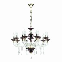 подвесная люстра odeon light amarone 3928/15 красная в Волгограде