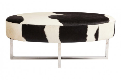 оттоманка cowhide черно-белая в Волгограде