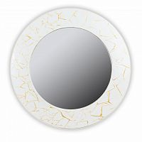 зеркало белое круглое диаметр 75 см с золотым декором fashion white gold в Волгограде